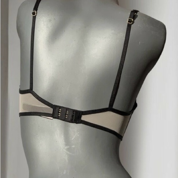 Victoria Secret Luxe Dragon Lace Bra Unlined Balconette Nude Lingerie 36C Nee - Picture 8 of 11